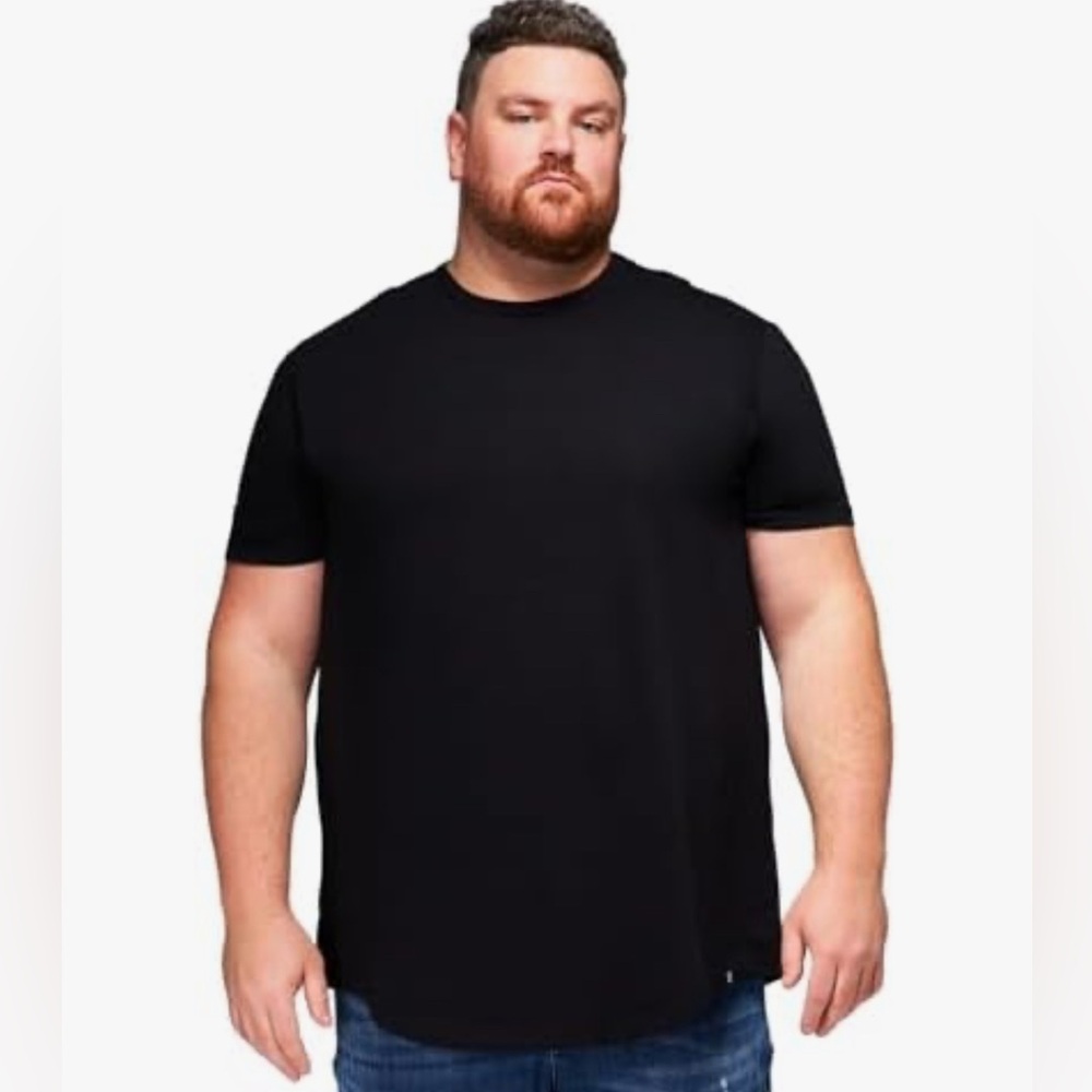 STRONGSIZE Men's Big and Tall Shirts – Stretch T-Shirt for Casual Wear.